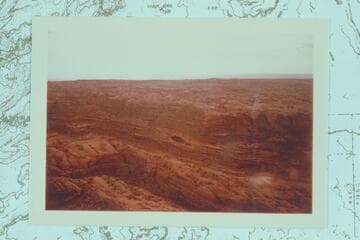 Westerly into tributary of Escalante River above Stevens Canyon