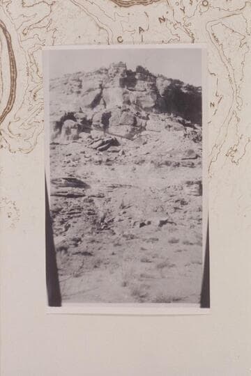 Oil seep in the Waterpocket Fold, Mile 98-99