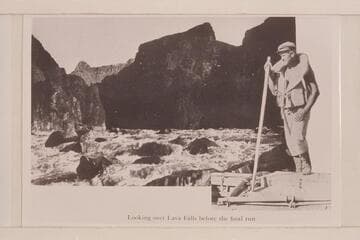 Looking over Lava Falls before the final run