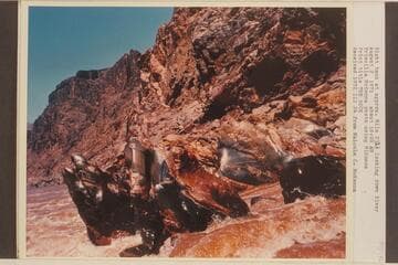 Right bank at approximately Mile 232.5 looking down river