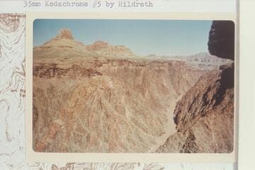 Newberry Butte.  View upriver from head of Cottonwood Spur Trail