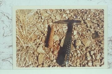 One of the corn cobs found below ruins (Cheyava Falls)