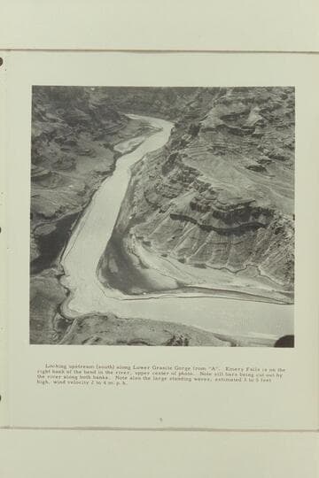 [Looking upstream (south) along Lower Granite Gorge from "A."]