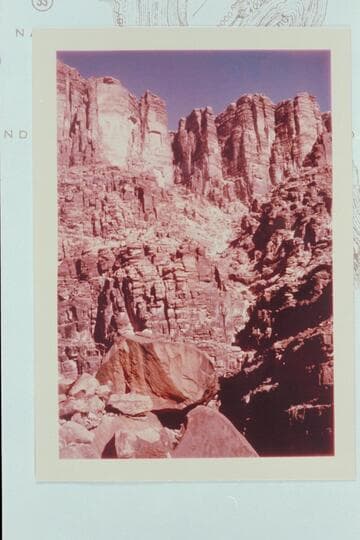 Ravine on map which is marked with Indian Maid Trail.  The trail is not in this location