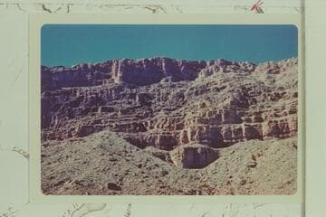 Bridge below Cardenas Butte.  The bridge is top center