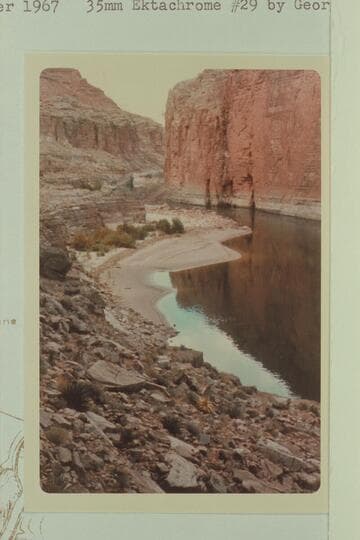 Upriver from mouth of Stanton's Cave at Mile 31.7