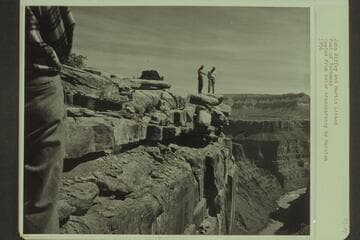 John Riffey and Martin Litton.  Foot of Toroweap