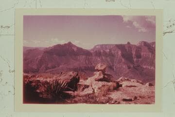 Gunther Castle and Siegfried Pyre from top of Nancoweap Mesa