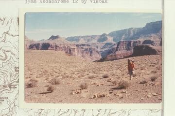 On Tonto Trail west of Cottonwood Canyon