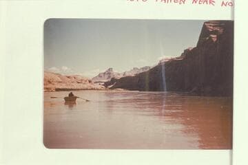 15-ft. Foldflat boat used by Nevills in his Mexican Hat-Lees Ferry trip