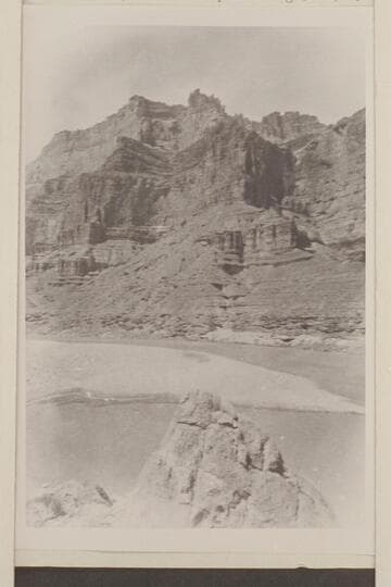 No. 188.  Cliff at the mouth of the Little Colorado.  "Views on the Colorado River," Grand Canon Series