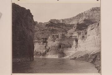 Vaseys Paradise.  Nevills boats on the beach at camp