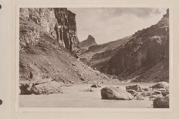 Hance Rapid.  The river is at a low stage