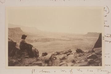 Marble Platform.  Mitchell, the ferryman at Lees Ferry