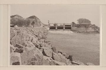 Laguna Dam; first major project of the U. S. Bureau of Reclamation.  Completed in 1909