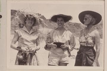 Rosalind Johnson, Maradel Marston and Mary Ogden Abbott; Lees Ferry, Paria Riffle