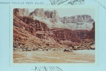 Down Marble Canyon from near mouth of 22 Mile Wash; about Mile 21.7