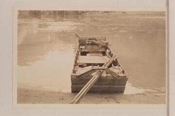 Hyde scow at Bright Angel Creek