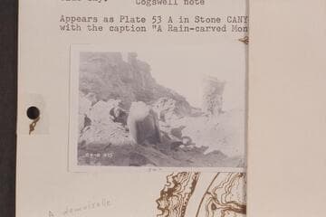 Finger left by erosion near Mile 164-165 Glen Canyon right bank