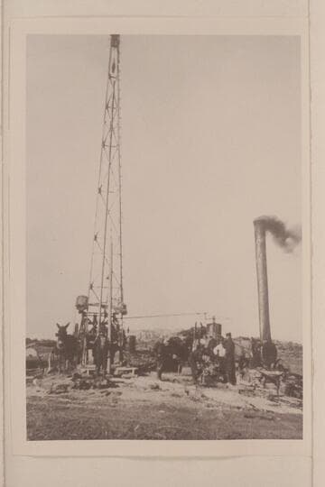 Navajo Oil rig; Mexican Hat