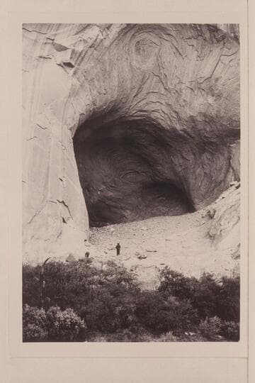 Cave in Bald Rock Canyon.  The cave had several unimportant Anasazi sites