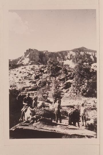 Navajo Mountain from camp in Cha Canyon above the Rainbow Bridge Trail