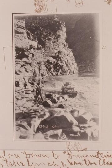 Dubendorff dragging in the doubled stern line in lining Lava Cliff Rapid