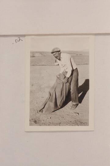 [on photo reverse:  Owen Clark, Second Boatman and Cook]