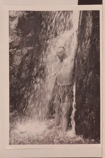 Belknap in the fall of Stone Creek.  Grand Canyon right bank, Mile 132