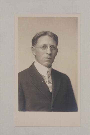 Raymond Austin Cogswell.  "The other portrait was also made in Elyria two or three years after returning from the trip." (letter of Cogswell, 1955, Dec.)