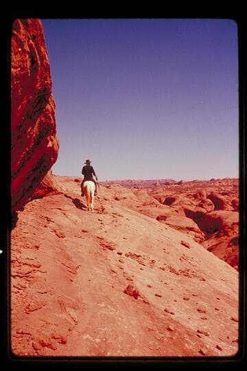 Tobe Owl rides out of Nasja Creek