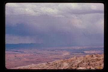 Storm east of Glen Canyon--down Hall Creek from Waterpocket above Baker Rand