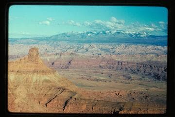 Colorado River, La Sal Mountains from Dead Horse Point
