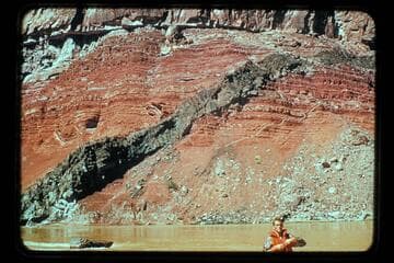 Intrusion on right bank above Hance Rapid