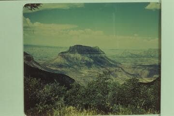 Steamboat Mountain and Crazy Jug Point from Swamp Point.  Steamboat Mountain is on the eastern part of Tapeats Terrace which is at the upriver side of Tapeats Creek