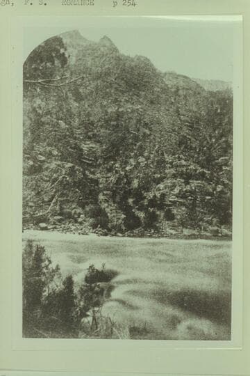 The Canyon of Lodore.  Looking across a Rapid