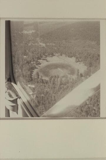 Old cinder crater near San Francisco Peaks.  It holds water part of the year