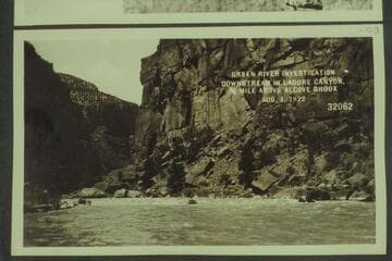 Green River Investigation:  Downstream in Ladore Canyon, 3/4 Mile above Alcove Brook