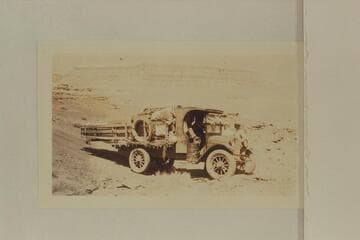 The "Grand" on the truck en route to Lees Ferry from Flagstaff.  Print from Freeman collection