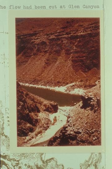 Mouth of Tapeats Creek.  The flow had been cut at Glen Canyon Dam