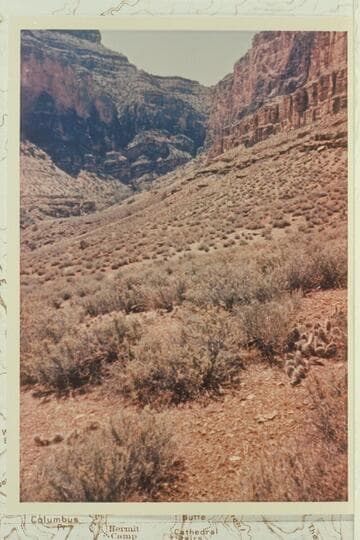 Descent route used by Stanton-Hislop-Kane from Ra-Osiris Saddle north into Crystal Creek