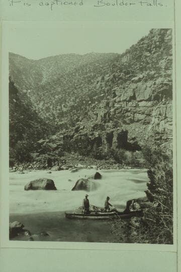 Green River, Canyon of Lodore.  Head of Hell's Half Mile.  It is more likely that the photo was made by Beaman