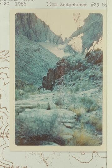 Mouth of ravine east of the mouth of Trinity Creek used by Emery Kolb and Ivens