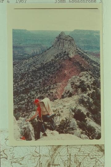 On the trail off Monument Point near Bridgers Knoll Saddle