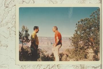 Ted and Jorgen at head of Bass Trail