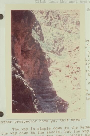 Climb down the west arm of Tuna Creek