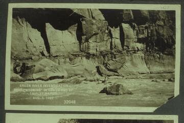 Green River Investigation:  Boat "Wyoming" in Lower End of Triplet Rapids