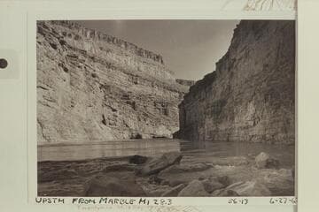 Upstream from Marble Canyon from Mile 28.3