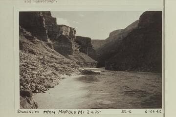 Down river from Mile 24.75 in Marble Canyon