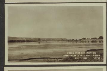 Green River Investigation; downstream 1/2 mile above Jensen